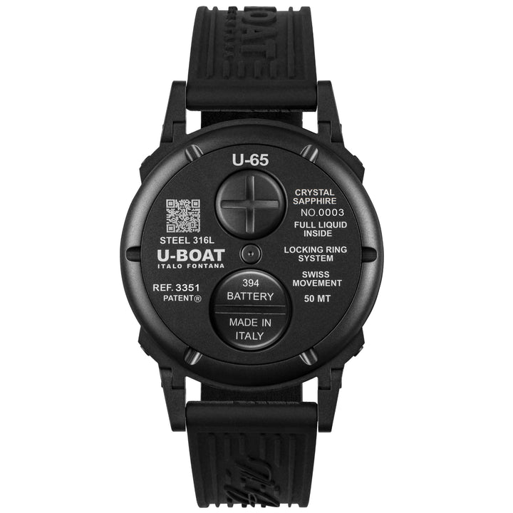 U-BOAT klocka U-65 Grön 44mm grönt kvartsstål svart PVD-finish 3351