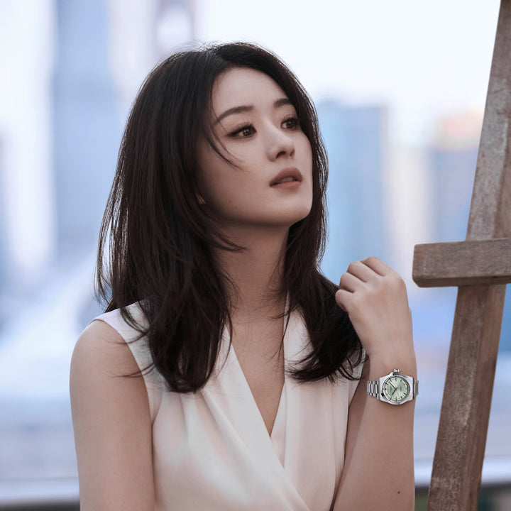 Longines Conquest 34mm grön automatisk stålklocka L3.430.4.02.6