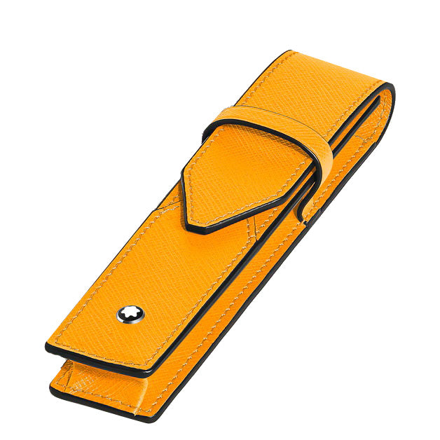 Montblanc case for 1 writing instrument Envelope saffron 221640