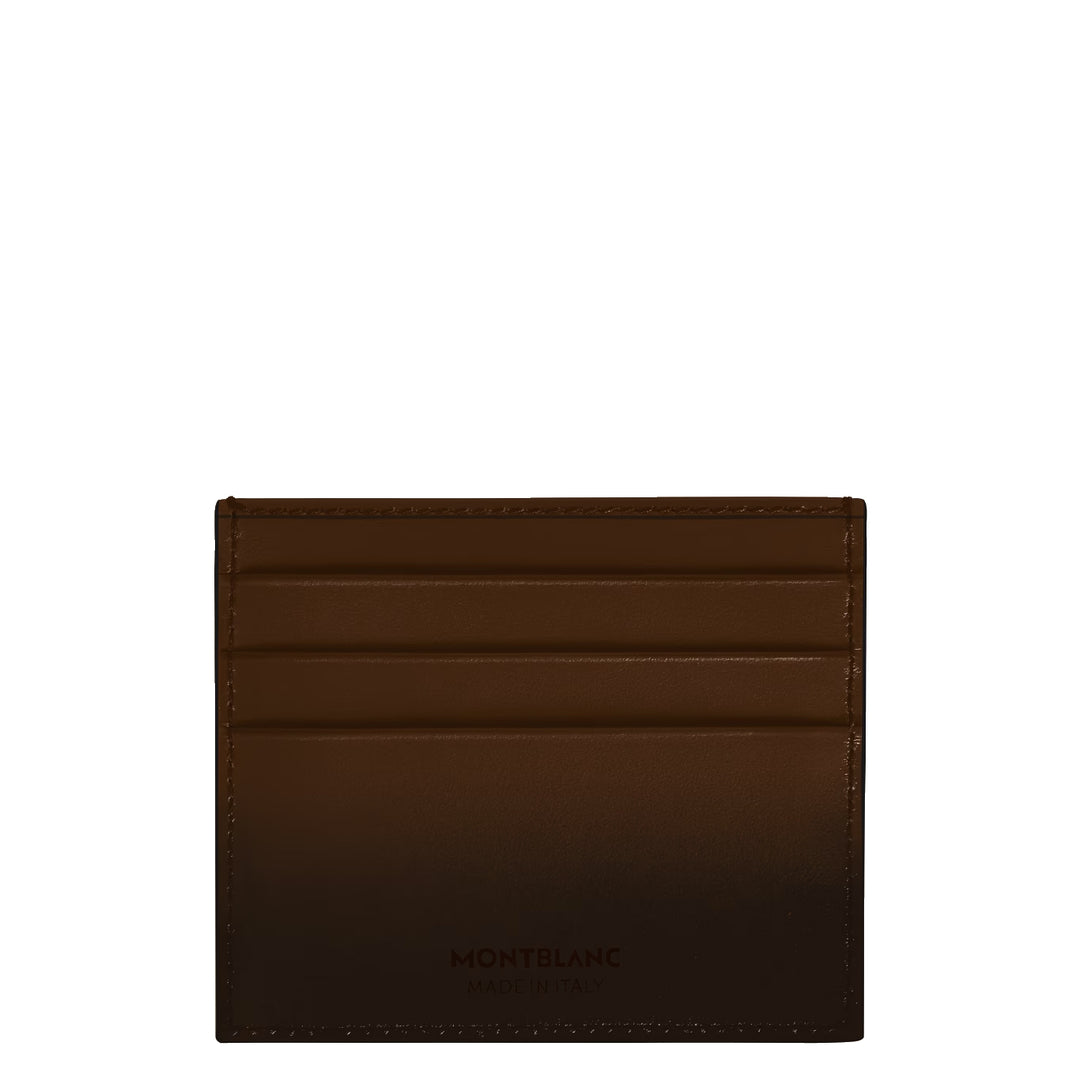 Tarjetero Montblanc 6 compartimentos Meisterstück marrón sombreado 220319