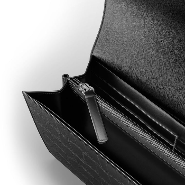 Giovanni Raspini kontinentální džungle kroko kůže černá bronzová bílá L0026