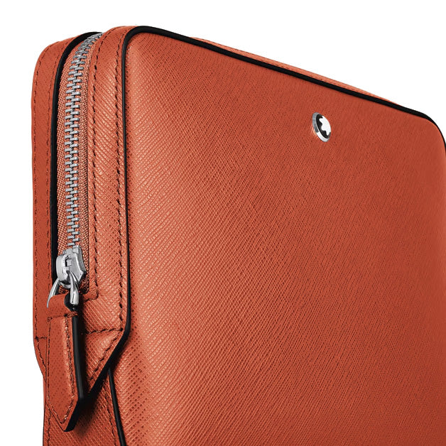 Montblanc liten mandarin Sartorial axelväska i läder 221576