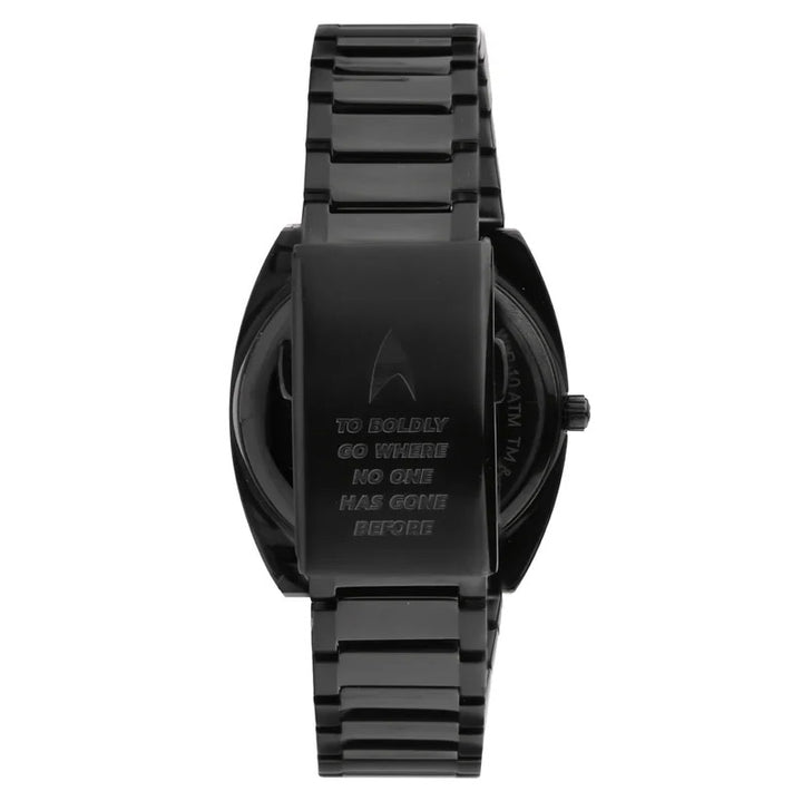 Lorenz-kello STAR TREK Deep Space Limited Edition 40x36 mm musta automaattinen teräs musta PVD-viimeistely 030287LE