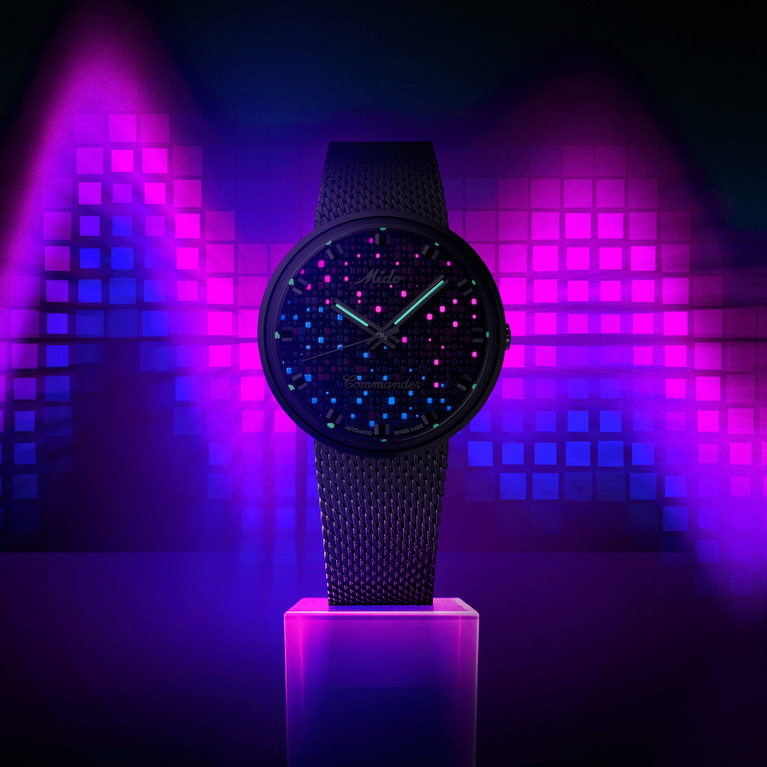 Mido kello Commander 1959 37mm musta automaattiteräs M8429.4.N7.11