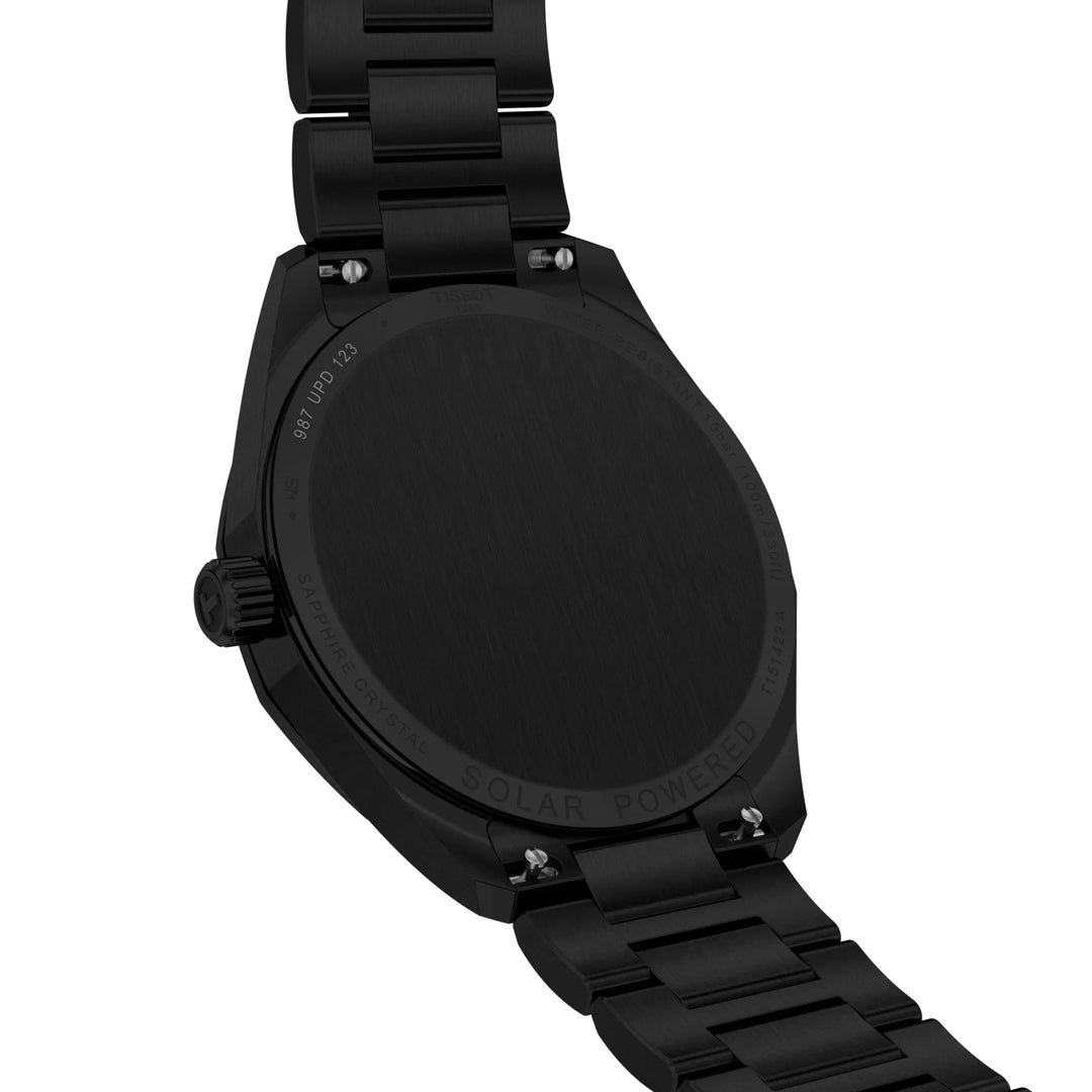 Montre Tissot PRC 100 Solar 39mm acier quartz noir finition PVD noir T151.422.33.051.00