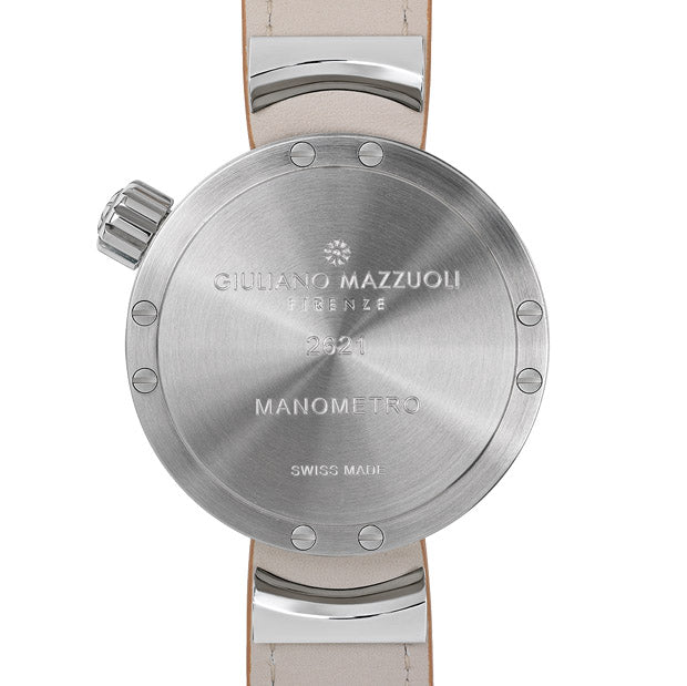 Giuliano Mazzuoli Manométer óra 45mm fekete automata acél MRP02N