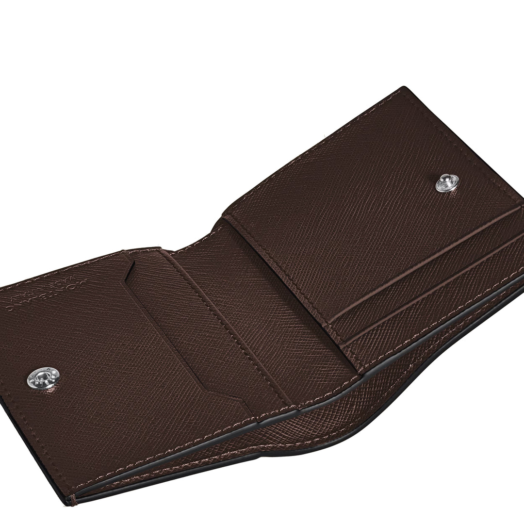Montblanc Geldbörse Mini 4 Pockets Schneiderleder Ebenholzfarbe 222989