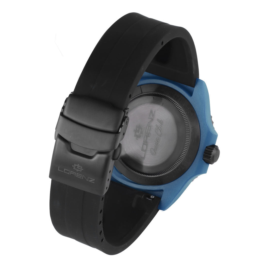 Ceas de cuarț negru Lorenz Ocean Club Blue Lagoon 40 mm 030268BB