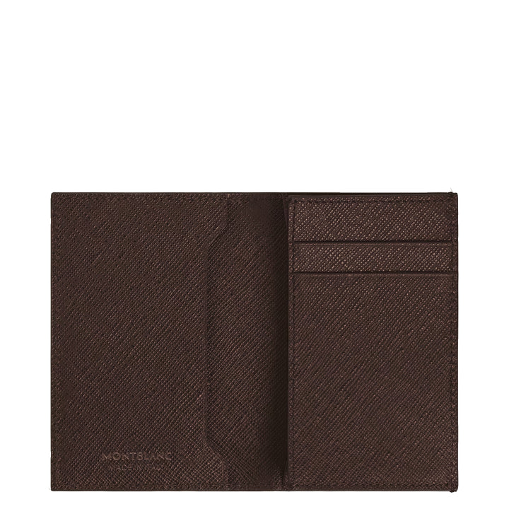 Montblanc-korttiteline 2 taskua Sartorial nahka eebenpuu väri 223043