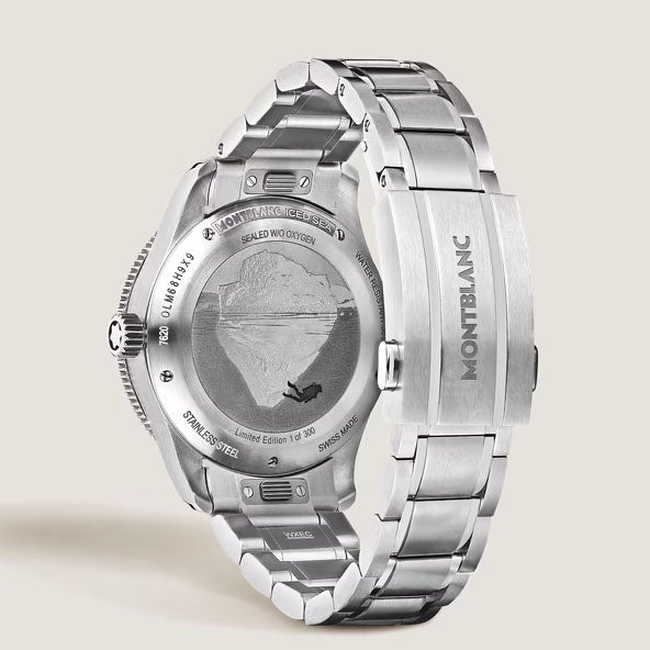 Montblanc kello Iced Sea Automatic Date 0 Happi 38mm punainen automaattinen teräs Limited Edition 300 kpl 135762