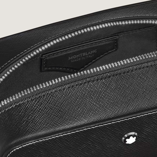 Montblanc kis Sartorial fekete bőr piperetáska 221572