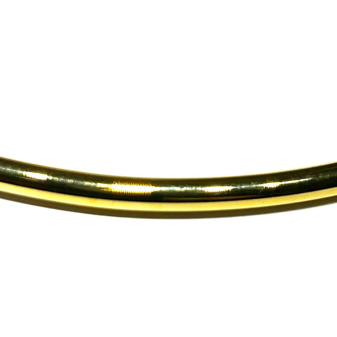 Sztywny choker rurkowy Federica Rossi z wykończeniem PVD z 18-karatowego złota FR.CO.33