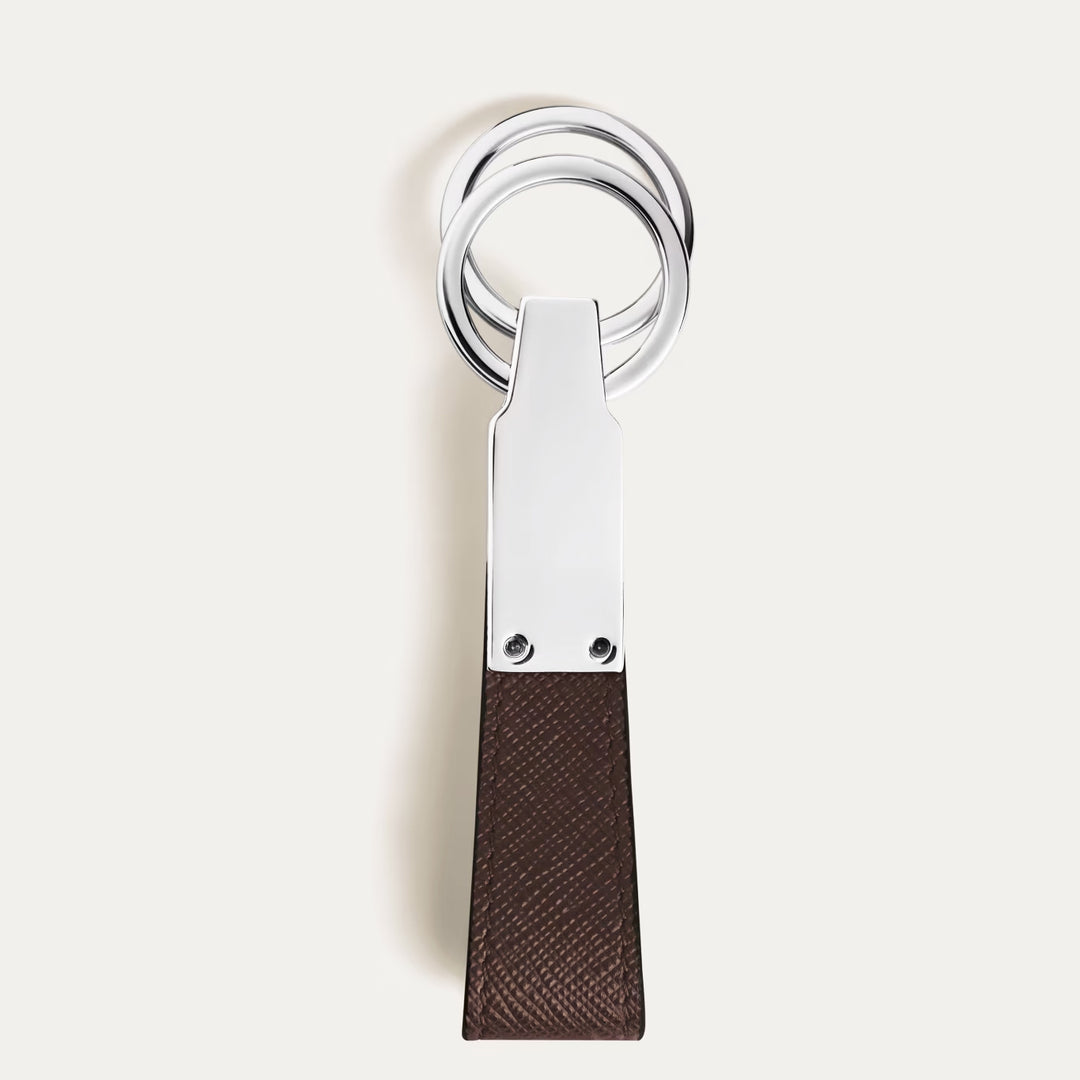 Breloczek do kluczy ze skóry Montblanc Sartorial w kolorze hebanowym 223073