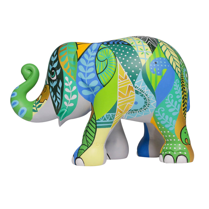 Elephant Parade elephant Happy Sarawak 15 cm rajoitettu erä Wanchalerm Mueanpang Hong Kong 2014 SKU Happy Sarawak 15