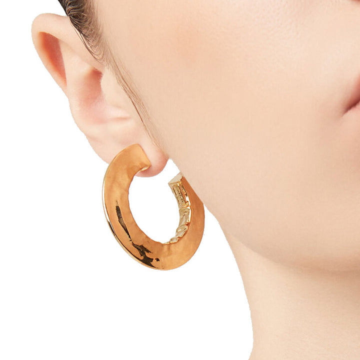 Créoles Giovanni Raspini Blade Piccolo en argent 925, finition or jaune PVD 11785