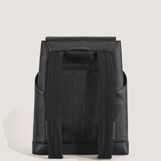 Montblanc medium Sartorial læder rygsæk sort 220421