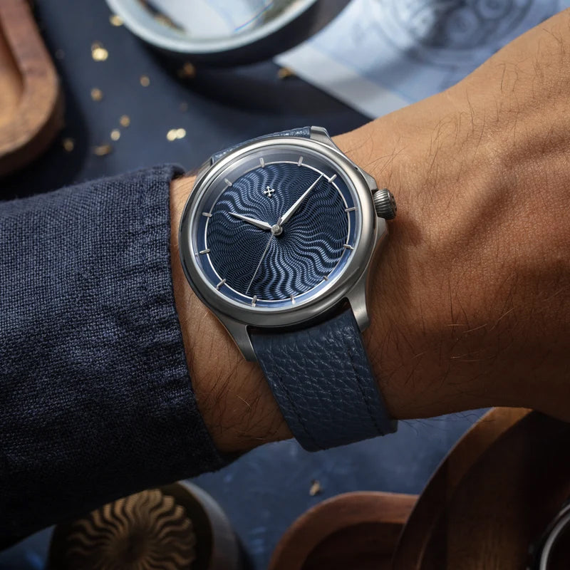 Venezianico Redentore Levius 38mm modrý automatický titan 1521500