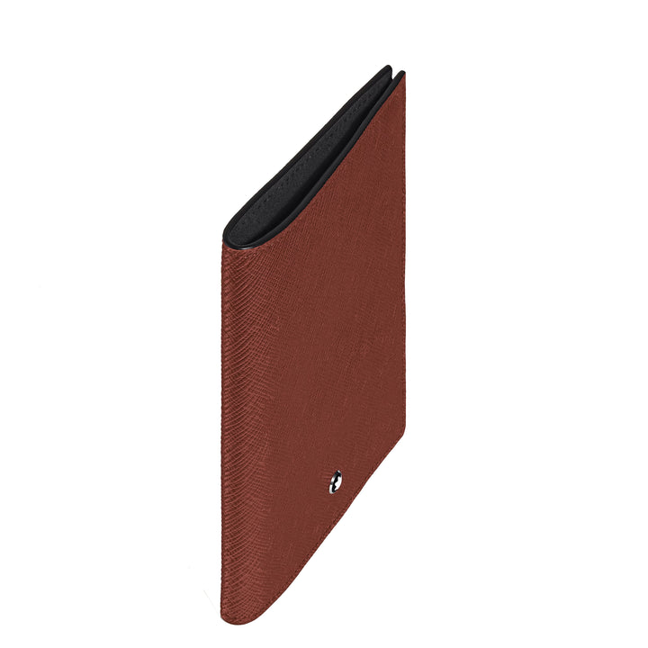 Skórzane etui na paszport Montblanc Sartorial z czerwonego dębu 223061