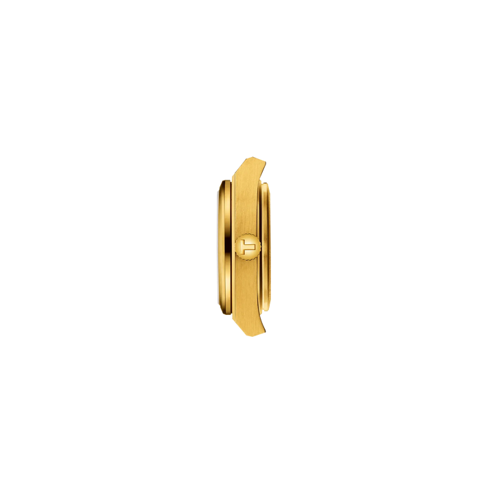 Tissot PRX 25mm champagne quartz acier or jaune finition PVD T137.010.33.021.00