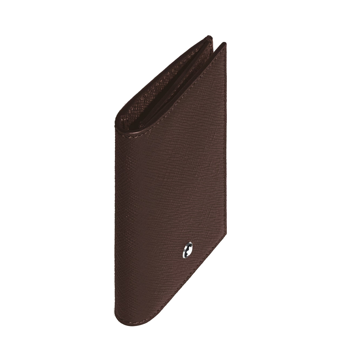 Montblanc-korttiteline 2 taskua Sartorial nahka eebenpuu väri 223043
