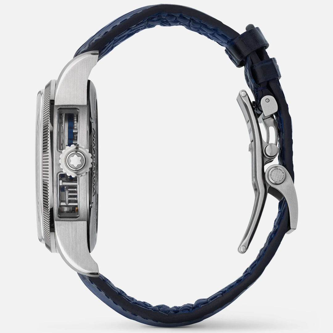 Reloj Montblanc 1858 The Unveiled Minerva Chronograph Edición limitada - 100 piezas 43 mm acero manual esquelético 133296