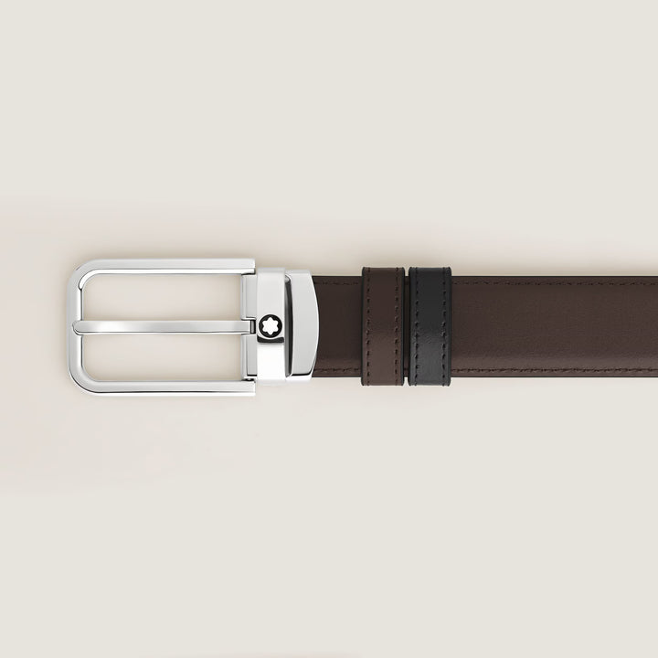 Cinturón reversible Montblanc 30 mm cuero Meisterstück hebilla rectangular 223405