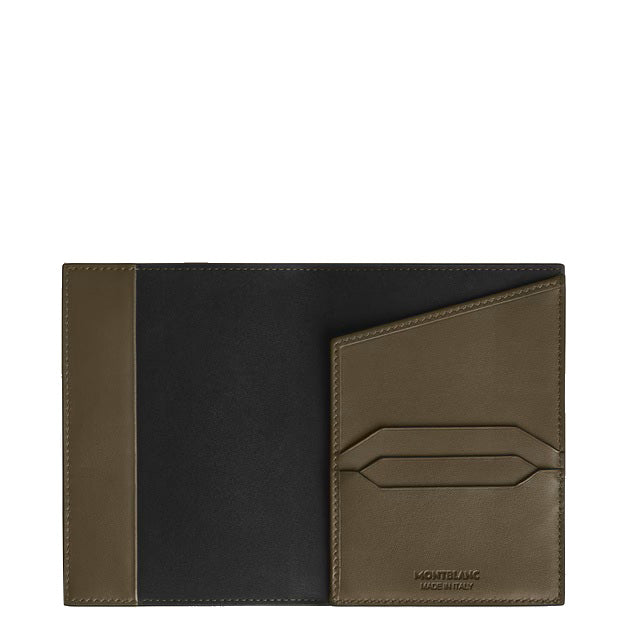 Montblanc Extreme kaki leren paspoorthouder 221430