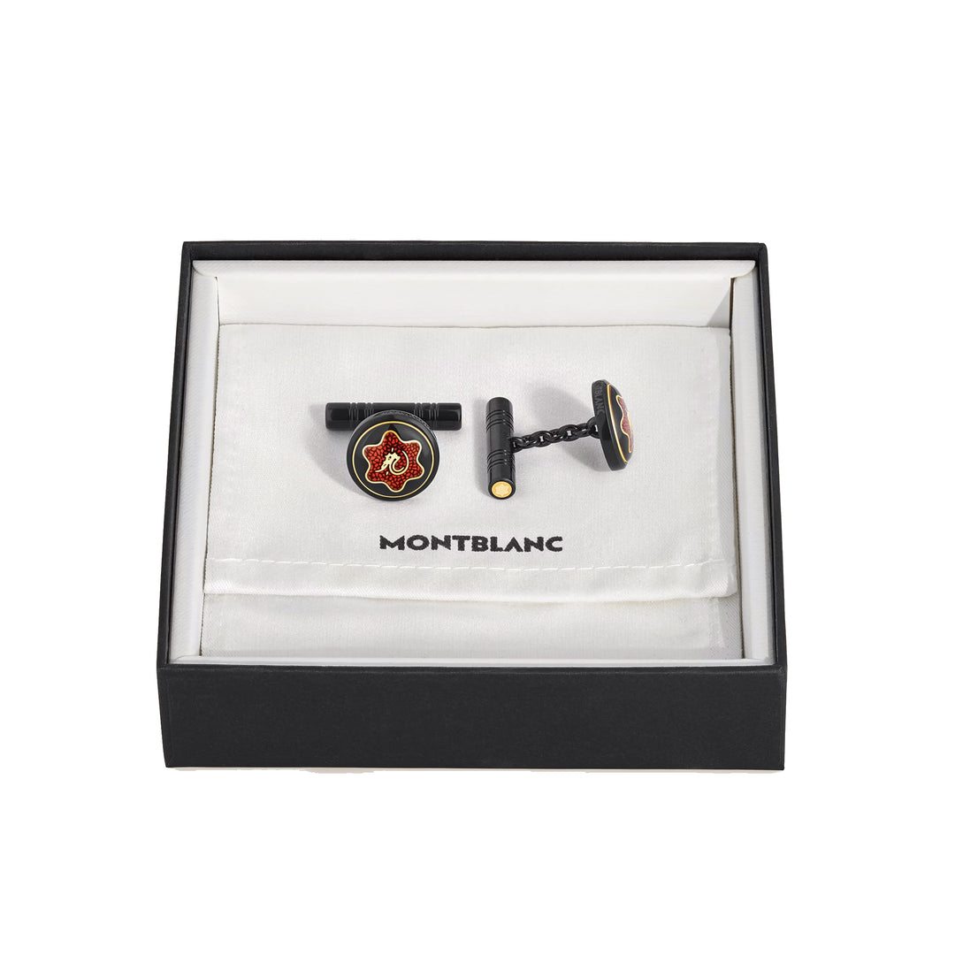 Boutons de manchette Montblanc Great Characters Hommage à Bruce Lee 135971