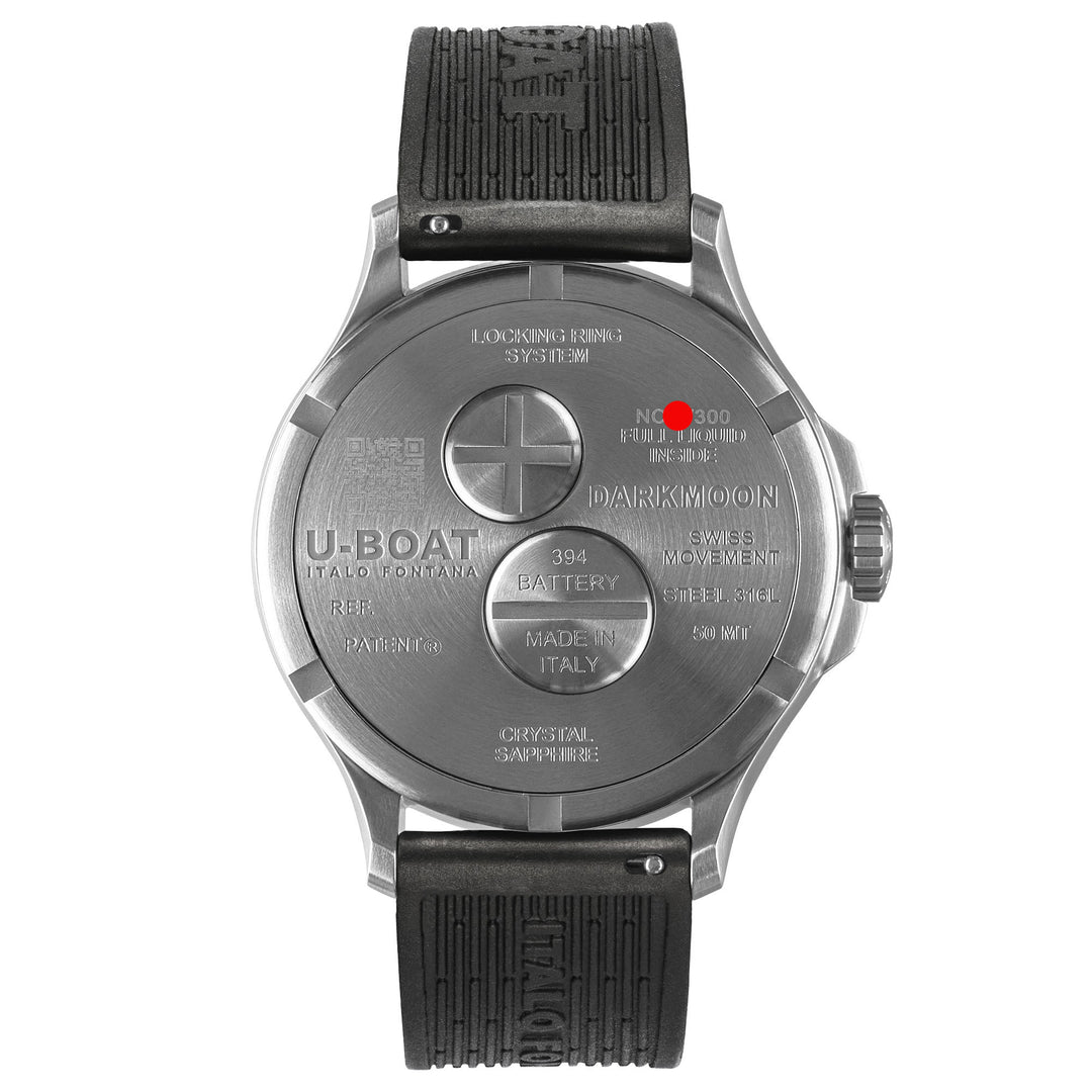 U-BOAT-Uhr Darkmoon 25° Limited Edition SS Blue Soleil 46 mm blauer Quarzstahl 2029