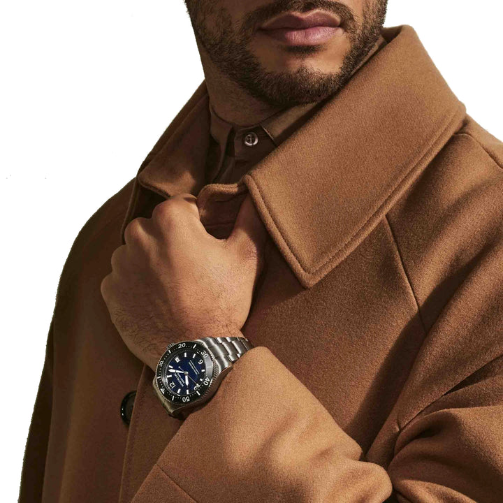 Reloj Montblanc Iced Sea 0 Oxygen Deep 4810 43mm azul automático titanio 135634