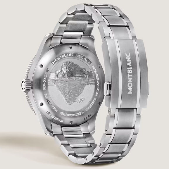 Montblanc ur Iced Sea Automatic Date 0 Oxygen Limited Edition 700 styk 41mm beige automatisk stål 137211