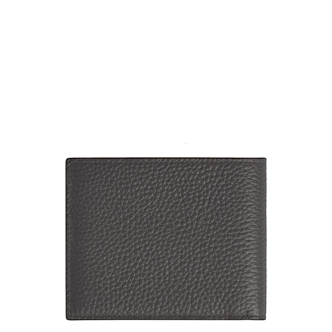 Montblanc 6-ficka plånbok i läder smidd järn 223013