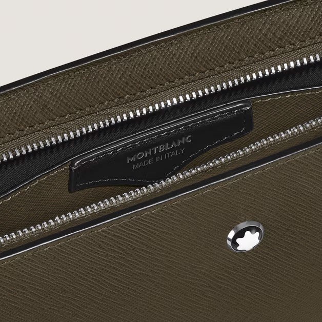 Montblanc Sartorial Kaki bőr kuplungtáska 221566