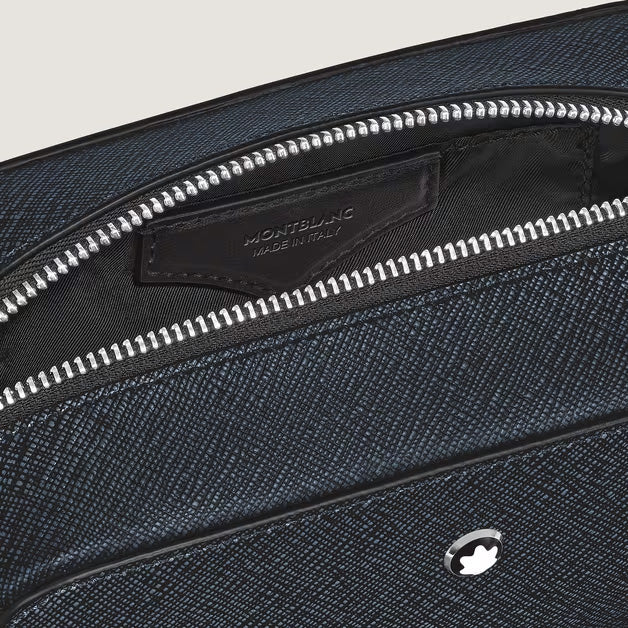 Montblanc liten necessär Sartorial blått tweedläder 221696