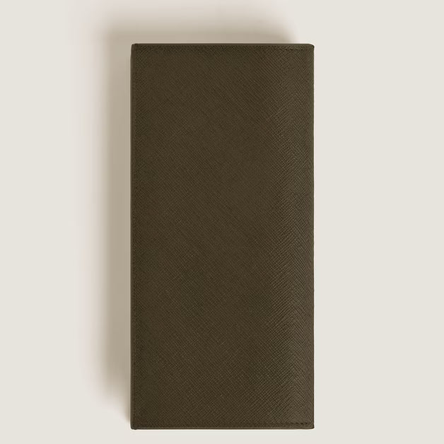 Montblanc lang pung 14 lommer Sartorial læder khaki 221364