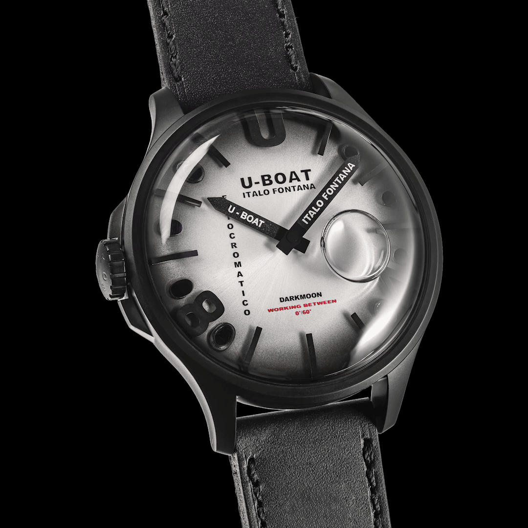 U-BOAT hodinky Darkmoon Kama PVD Grey 46,50mm šedá křemenná ocel PVD šedá 3339