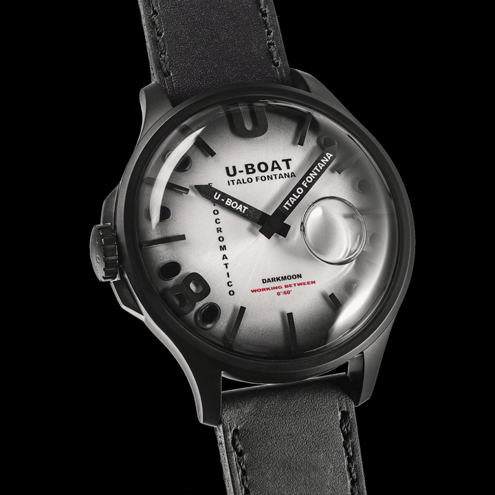 U-BOAT hodinky Darkmoon Kama PVD Grey 46,50mm šedá křemenná ocel PVD šedá 3339