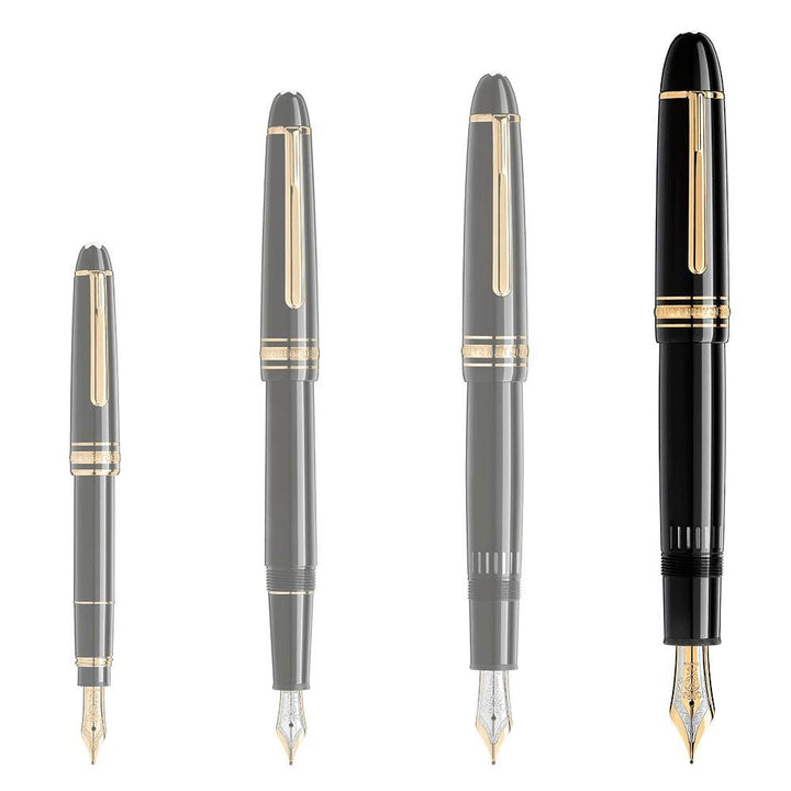 Caneta-tinteiro Montblanc Meisterstück 149 ponta com acabamento dourado M 115384 nova referência 132113
