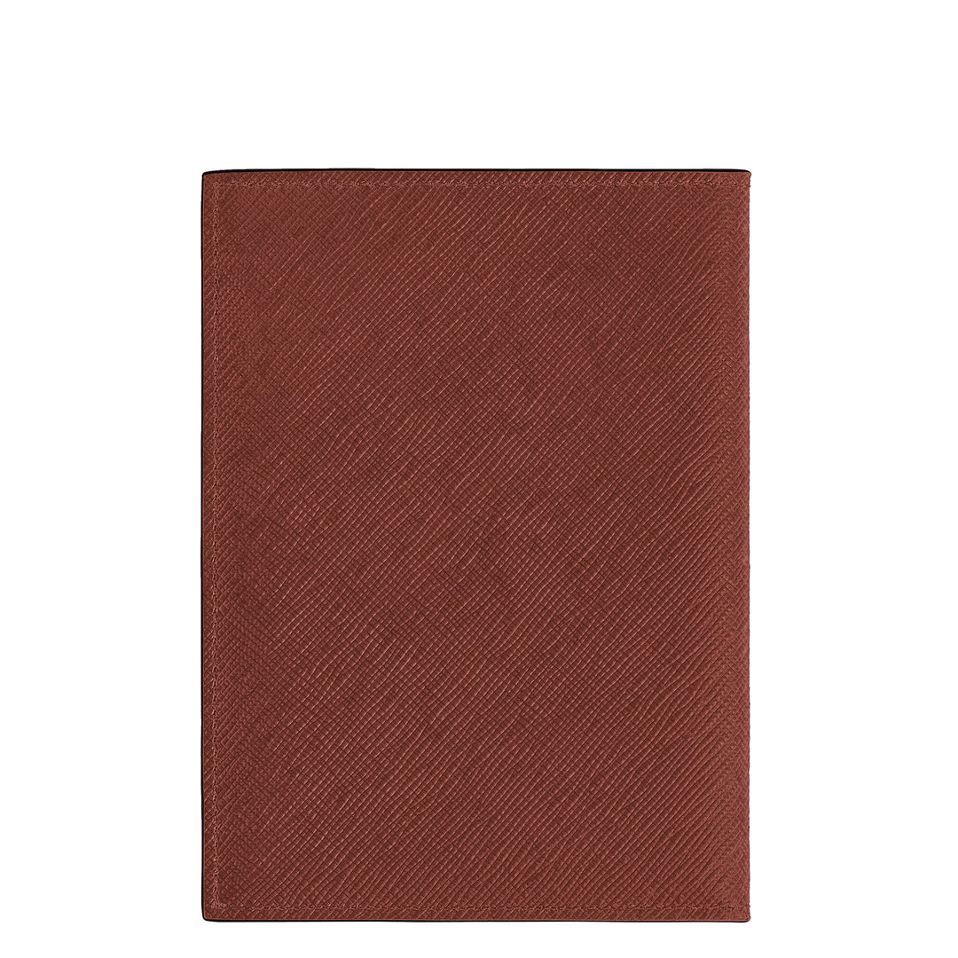 Skórzane etui na paszport Montblanc Sartorial z czerwonego dębu 223061