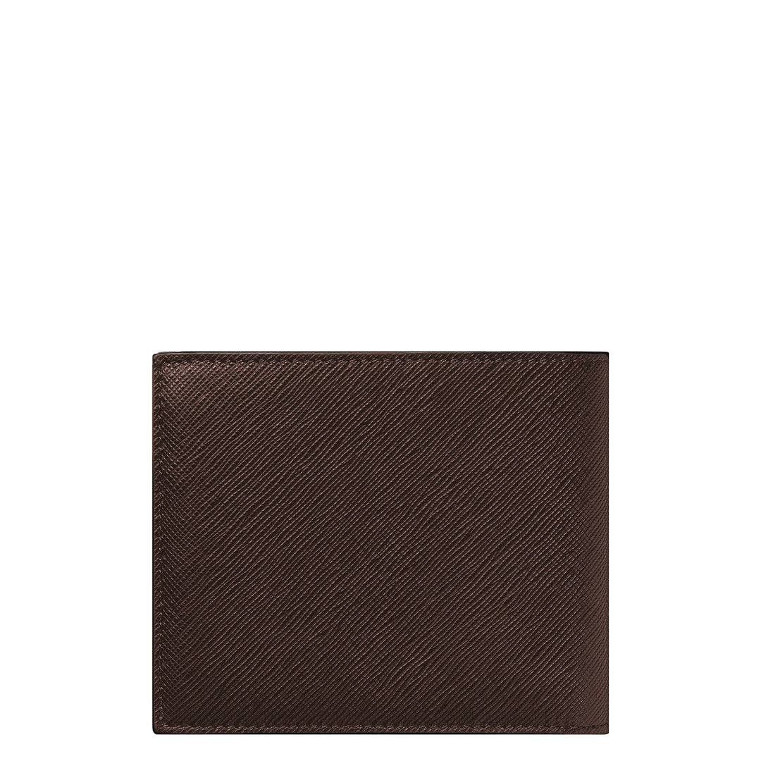 Montblanc 8 taskulompakko Sartorial-nahkaisella eebenpuun värillä 223023