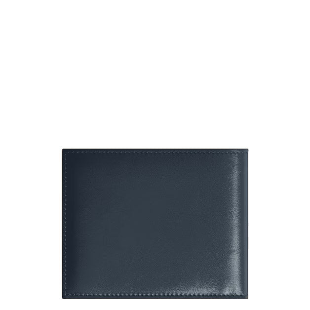 Montblanc portafoglio 6 tasche pelle Meisterstück velluto blu 220446