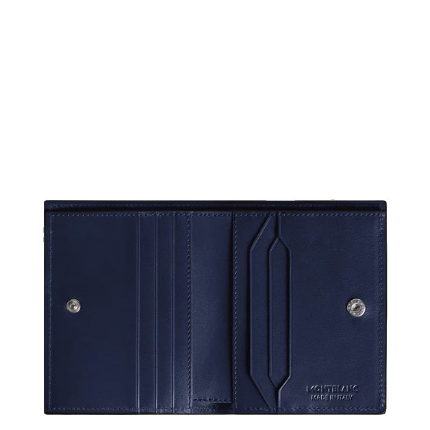 Portofel compact Montblanc 6 buzunare piele Meisterstück negru 221322