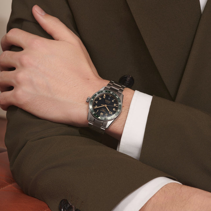 Longines orologio Spirit Zulu Time 39mm antracite automatico acciaio L3.802.4.63.6