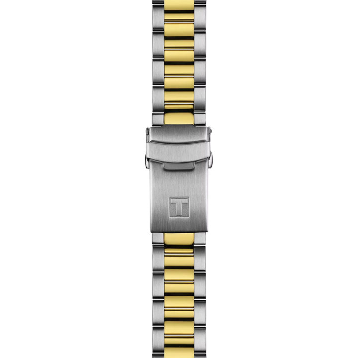Tissot ur Seastar 1000 GMT 40mm sort kvartsstål PVD gul guld finish T120.852.22.051.00