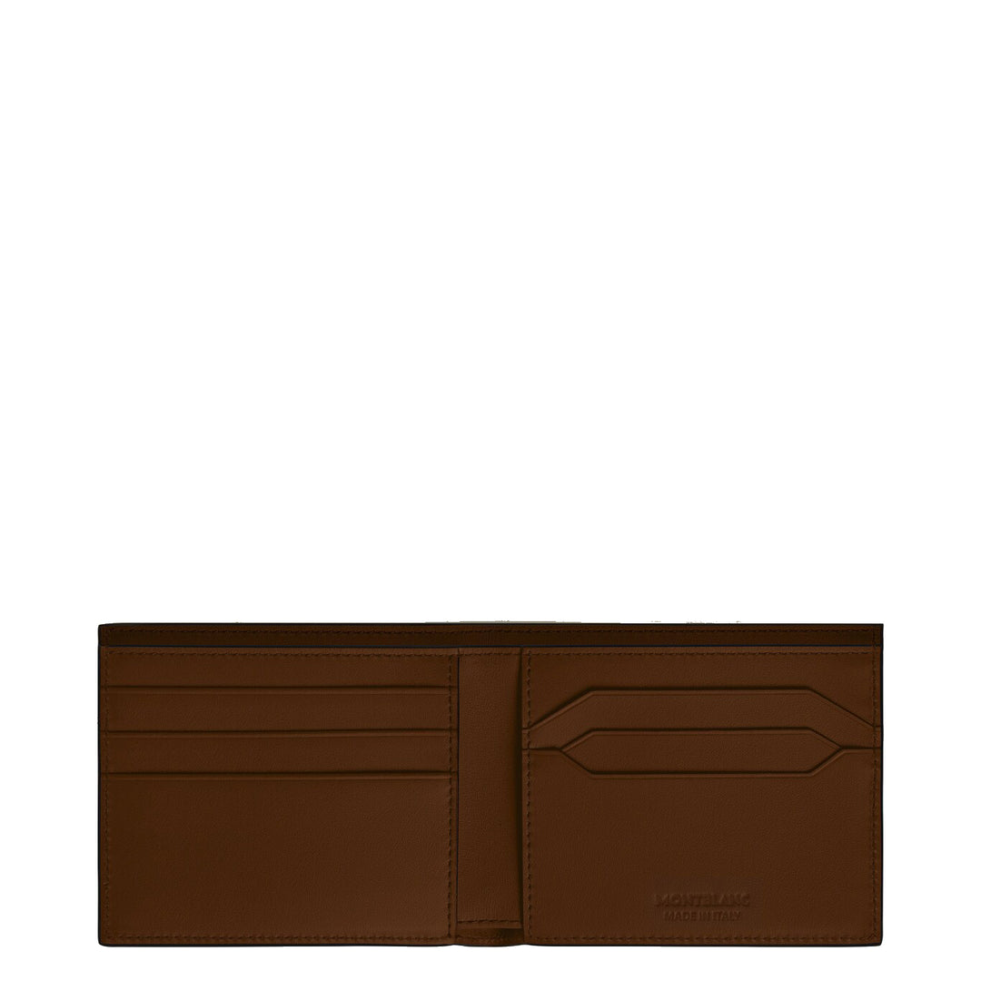 Montblanc pung 6 rum Meisterstück skraveret brun 220315