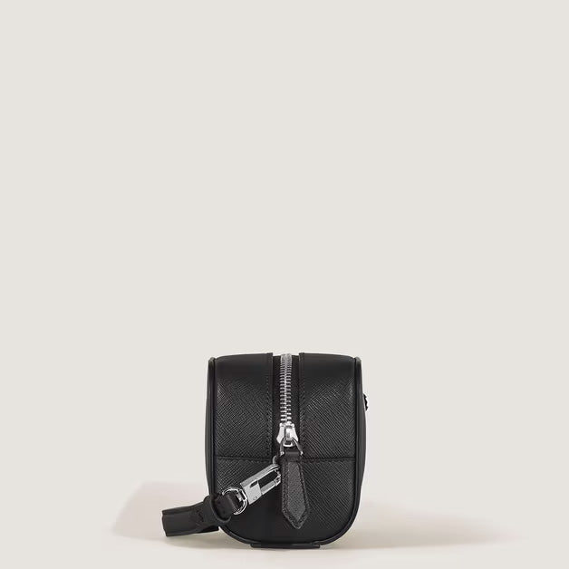 Montblanc kis Sartorial fekete bőr piperetáska 221572