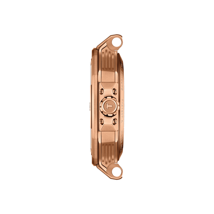 Tissot ur T-Race Powermatic 80 41mm sort automatisk stål PVD rosa guld finish T141.807.37.051.00