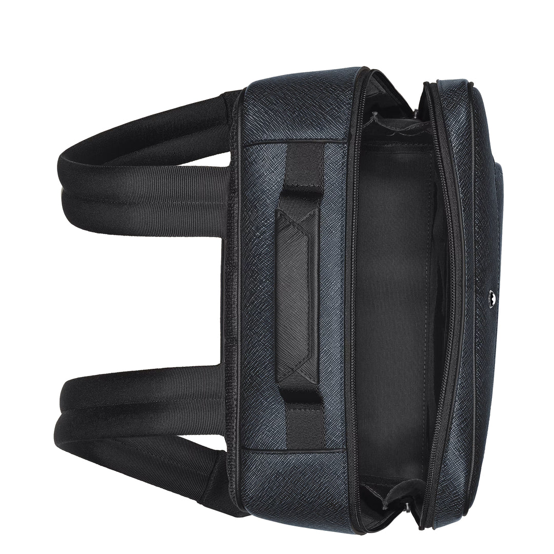 Montblanc sac à dos rectangulaire Companion tweed bleu 222875