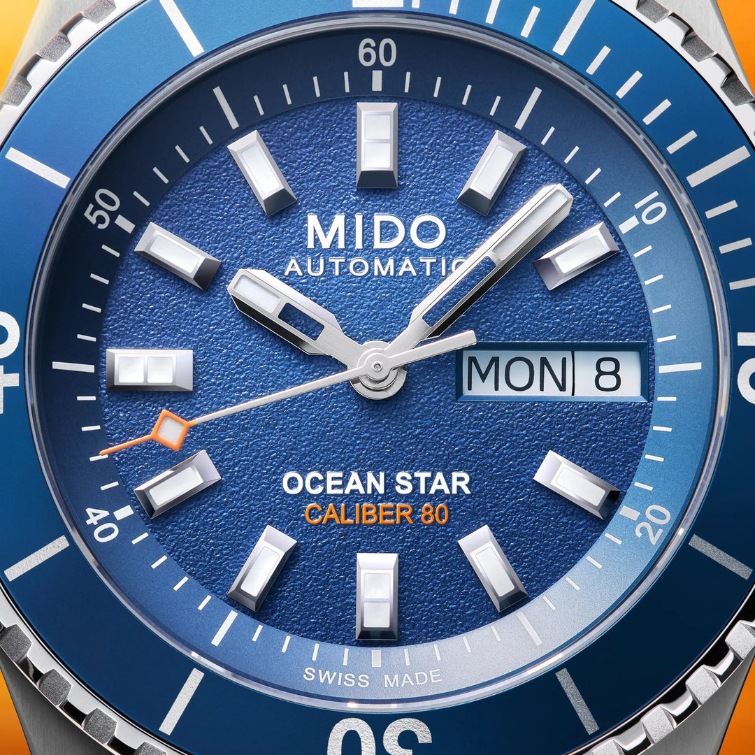 Mido hodinky Ocean Star 200 41mm modrá automatická ocel M026.930.11.041.00