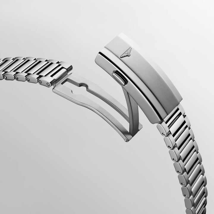 Ceas automat Longines Heritage 40mm albastru din oțel L1.650.4.92.6